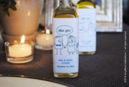 olive oil label wedding favors